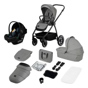 Lionelo - Kombikinderwagen 3-in-1 MERIL Grey Stone