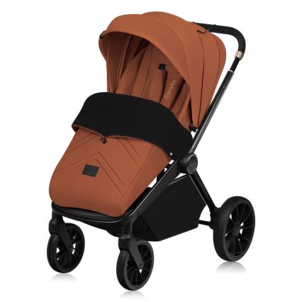 Lionelo - Kombikinderwagen 3-in-1 MIKA PLUS Rostbraun