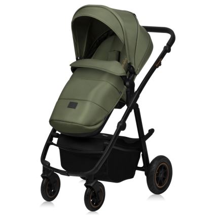 Lionelo - Kombinierter 2-in-1 Kinderwagen AMBER PLUS Green Forest