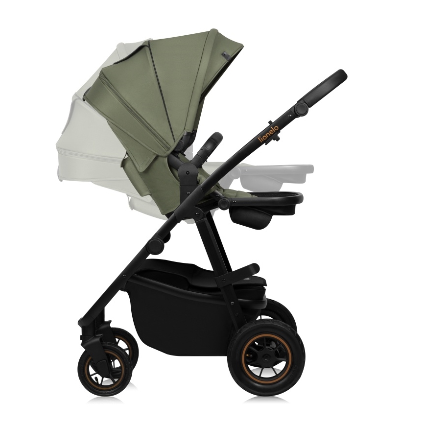 Lionelo - Kombinierter 2-in-1 Kinderwagen AMBER PLUS Green Forest
