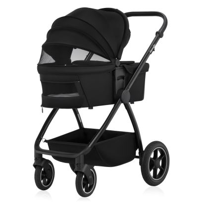 Lionelo - Kombinierter 2-in-1 Kinderwagen MERIL Black Onyx
