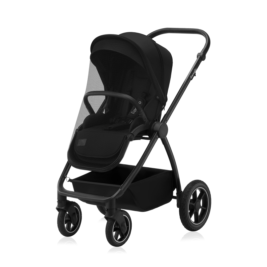 Lionelo - Kombinierter 2-in-1 Kinderwagen MERIL Black Onyx