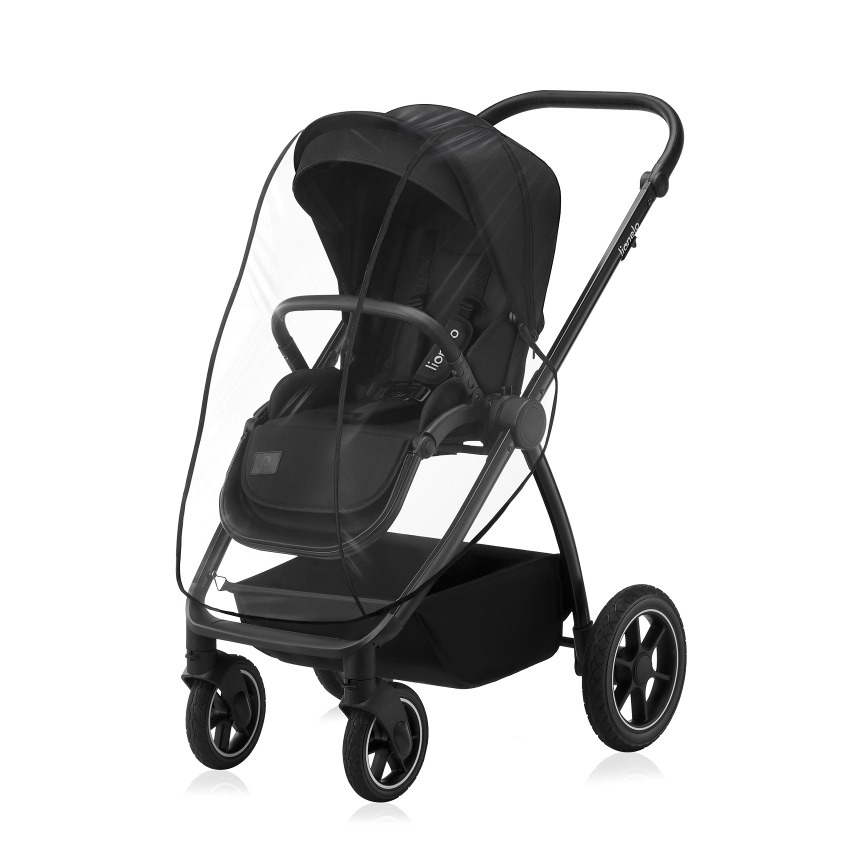 Lionelo - Kombinierter 2-in-1 Kinderwagen MERIL Black Onyx