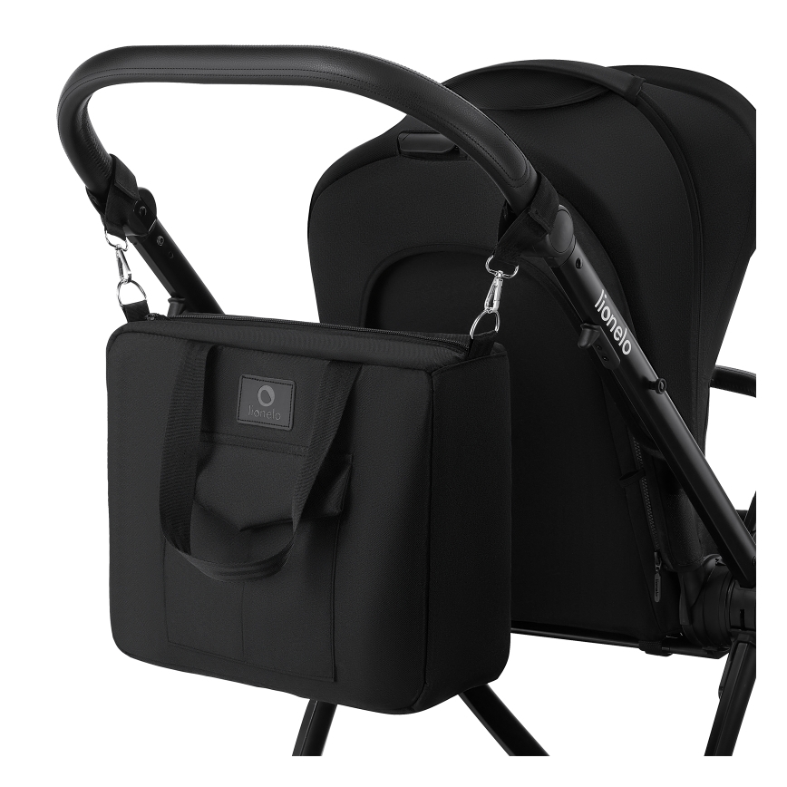 Lionelo - Kombinierter 2-in-1 Kinderwagen MERIL Black Onyx