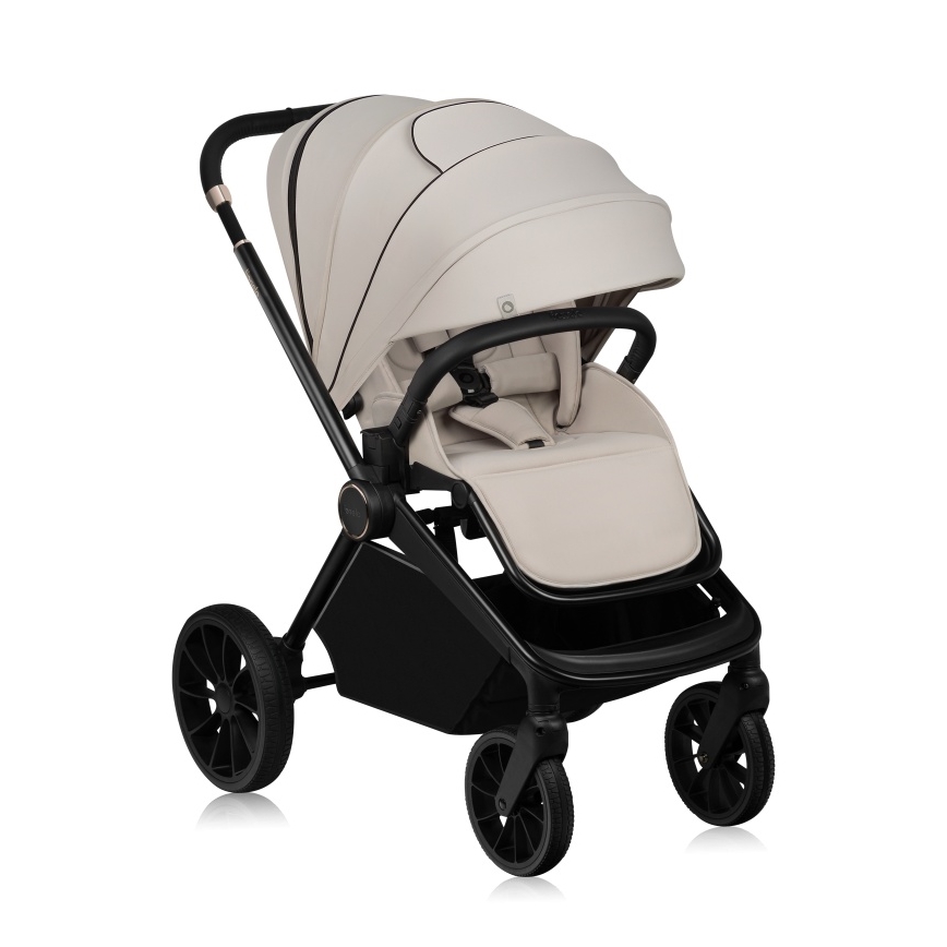 Lionelo - Kombinierter 2-in-1-Kinderwagen MIKA PLUS Beige Sand