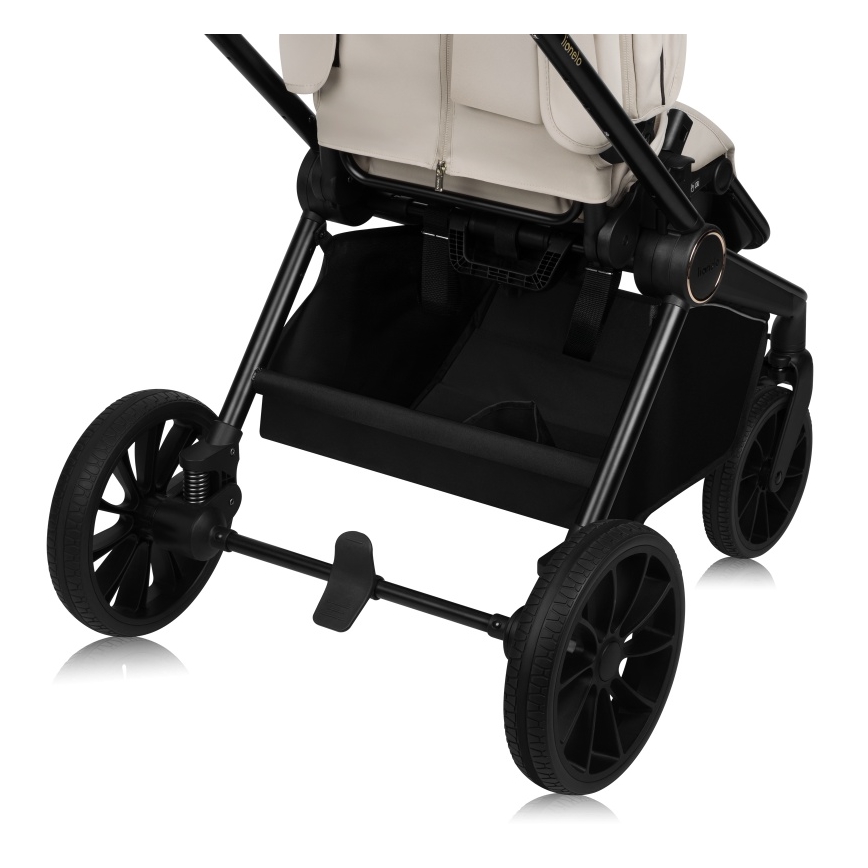 Lionelo - Kombinierter 2-in-1-Kinderwagen MIKA PLUS Beige Sand