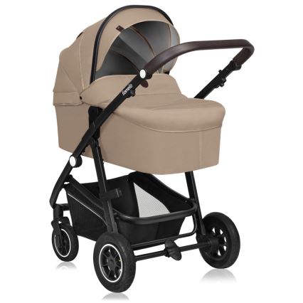 Lionelo - Kombinierter 3-in-1-Kinderwagen BIANKA Beige Sand