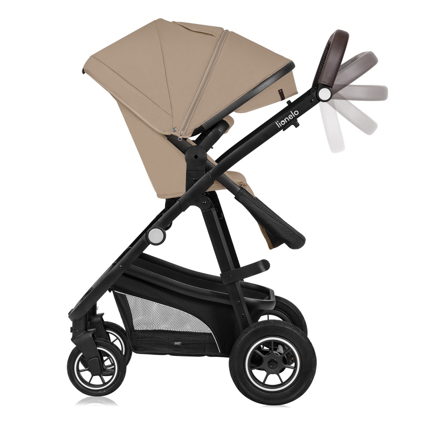 Lionelo - Kombinierter 3-in-1-Kinderwagen BIANKA Beige Sand