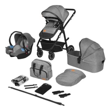 Lionelo - Kombinierter 3-in-1 Kinderwagen BIANKA Grey Stone