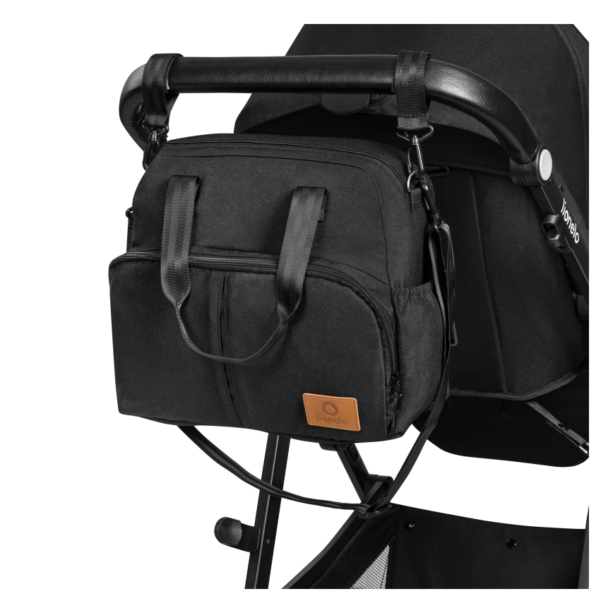 Lionelo - Kombinierter 3-in-1-Kinderwagen BIANKA Schwarz Onyx