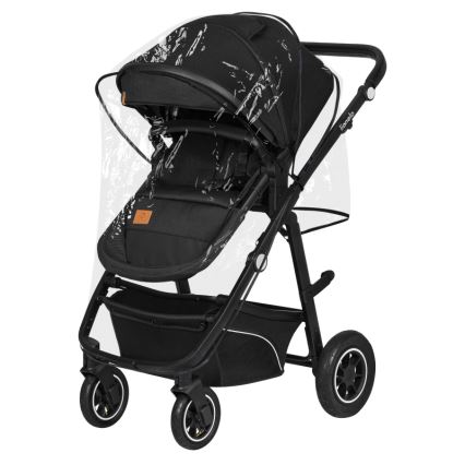 Lionelo - Kombinierter 3-in-1-Kinderwagen BIANKA Schwarz Onyx