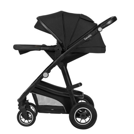 Lionelo - Kombinierter 3-in-1-Kinderwagen BIANKA Schwarz Onyx