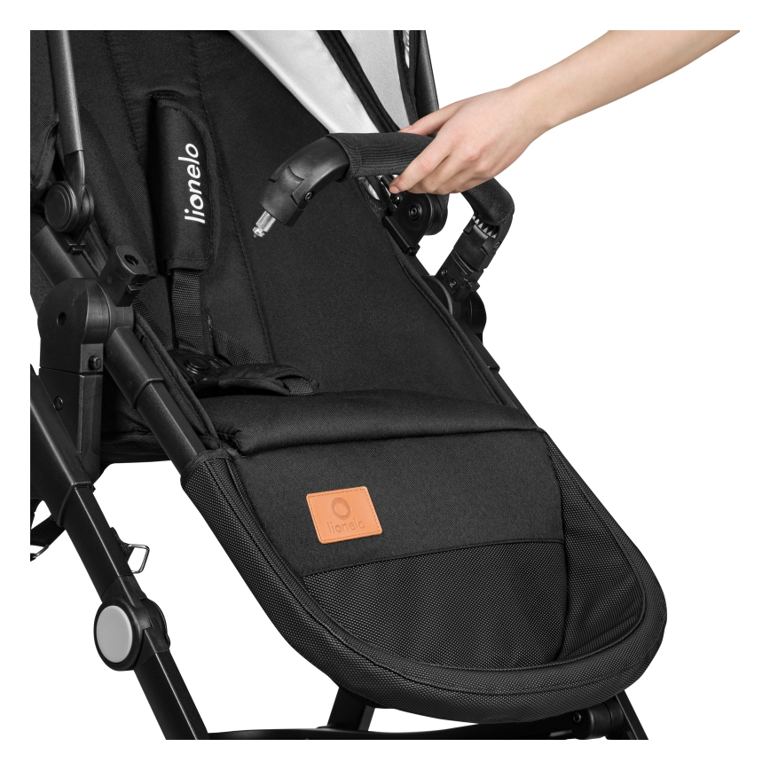 Lionelo - Kombinierter 3-in-1-Kinderwagen BIANKA Schwarz Onyx