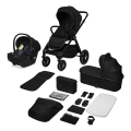 Lionelo - Kombinierter 3-in-1-Kinderwagen LAYLA Black Onyx