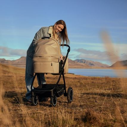 Lionelo - Kombinierter 3-in-1-Kinderwagen MERIL Beige Sand