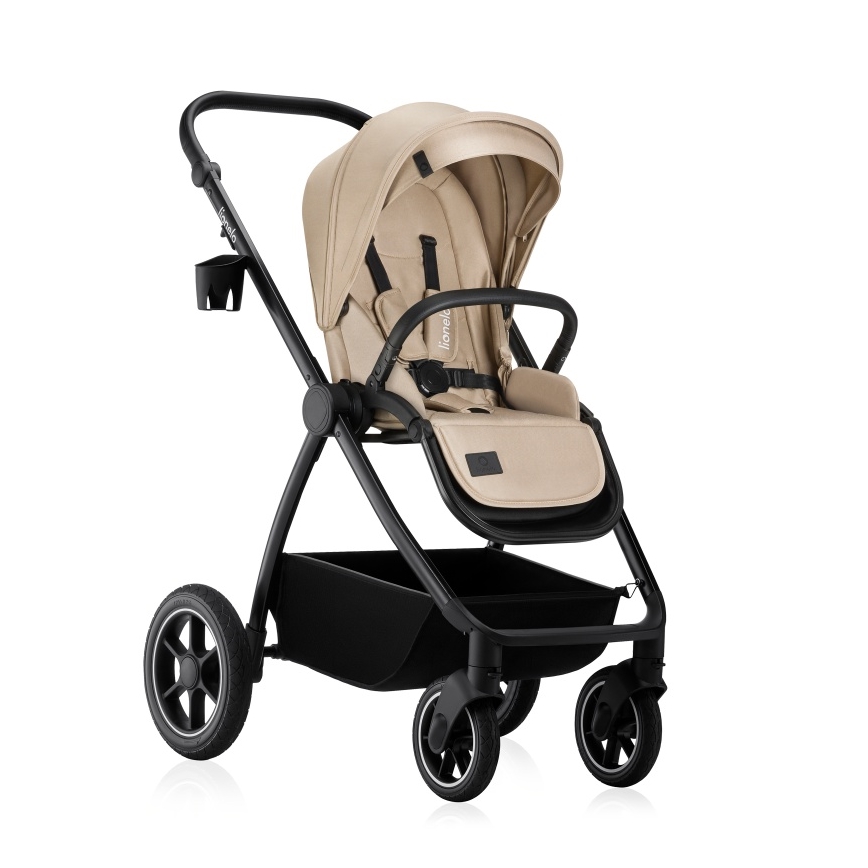 Lionelo - Kombinierter 3-in-1-Kinderwagen MERIL Beige Sand