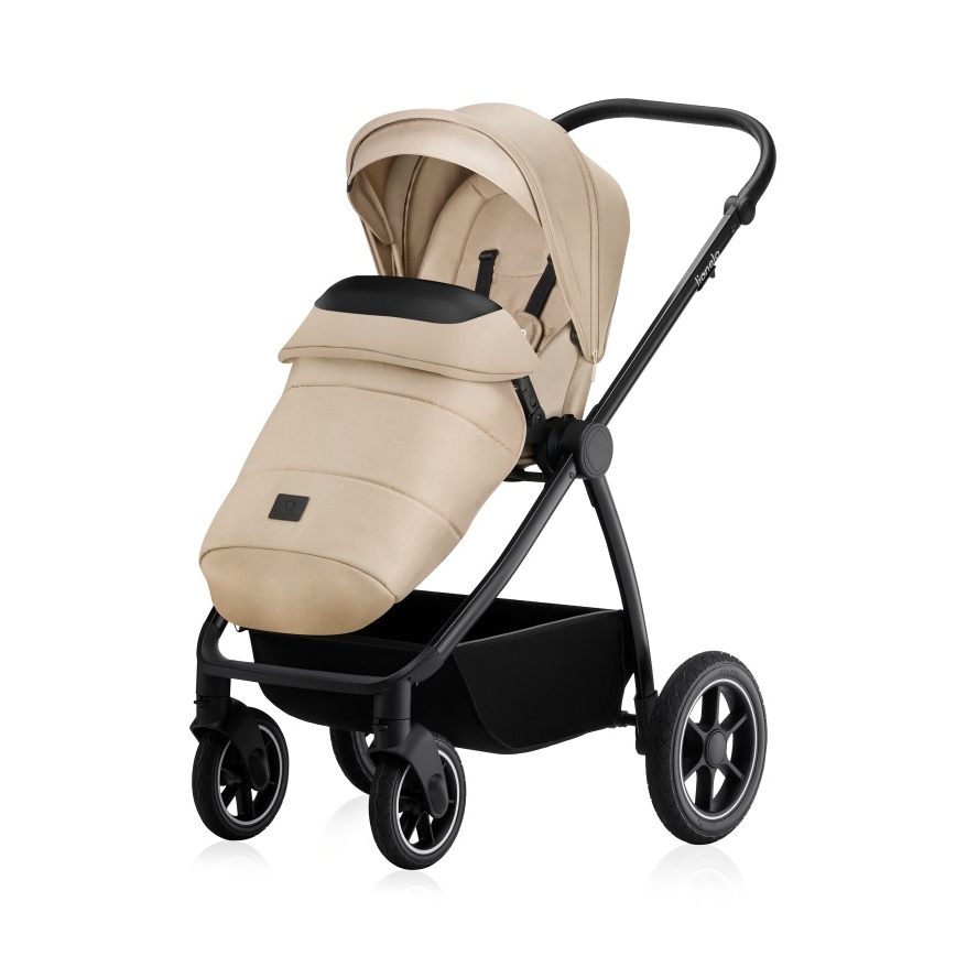 Lionelo - Kombinierter 3-in-1-Kinderwagen MERIL Beige Sand