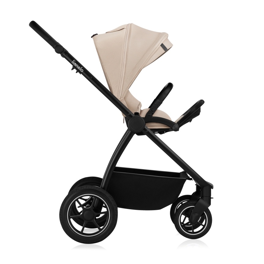 Lionelo - Kombinierter 3-in-1-Kinderwagen MERIL Beige Sand