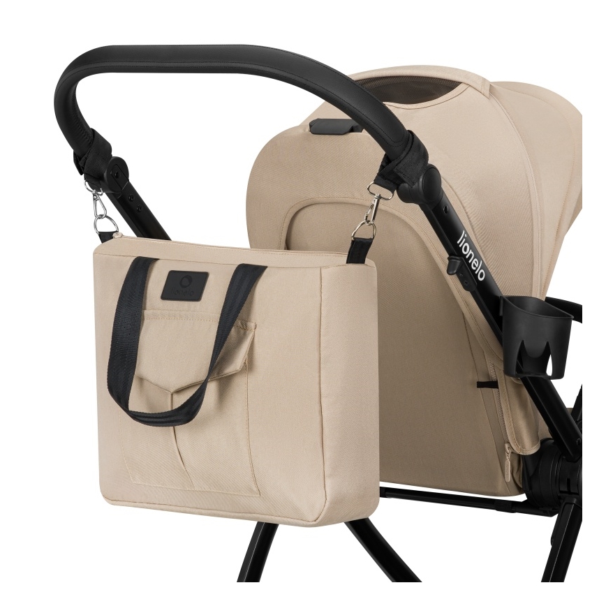 Lionelo - Kombinierter 3-in-1-Kinderwagen MERIL Beige Sand