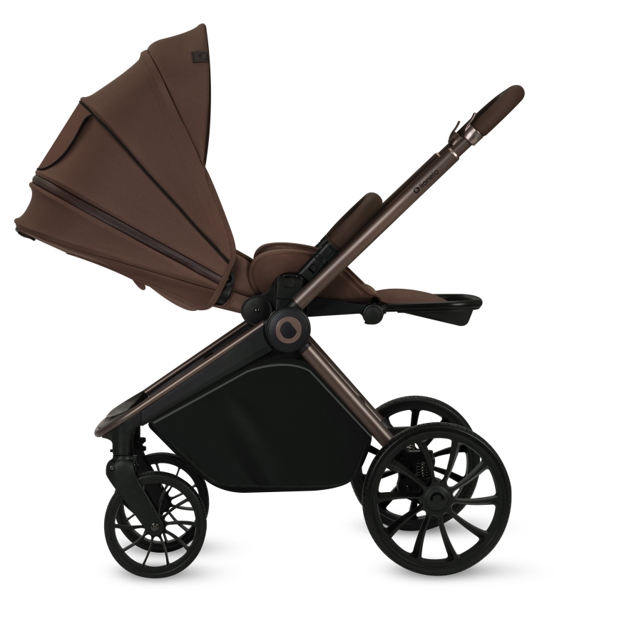 Lionelo - Kombinierter 3-in-1-Kinderwagen MIKA PLUS Mocha Mousse