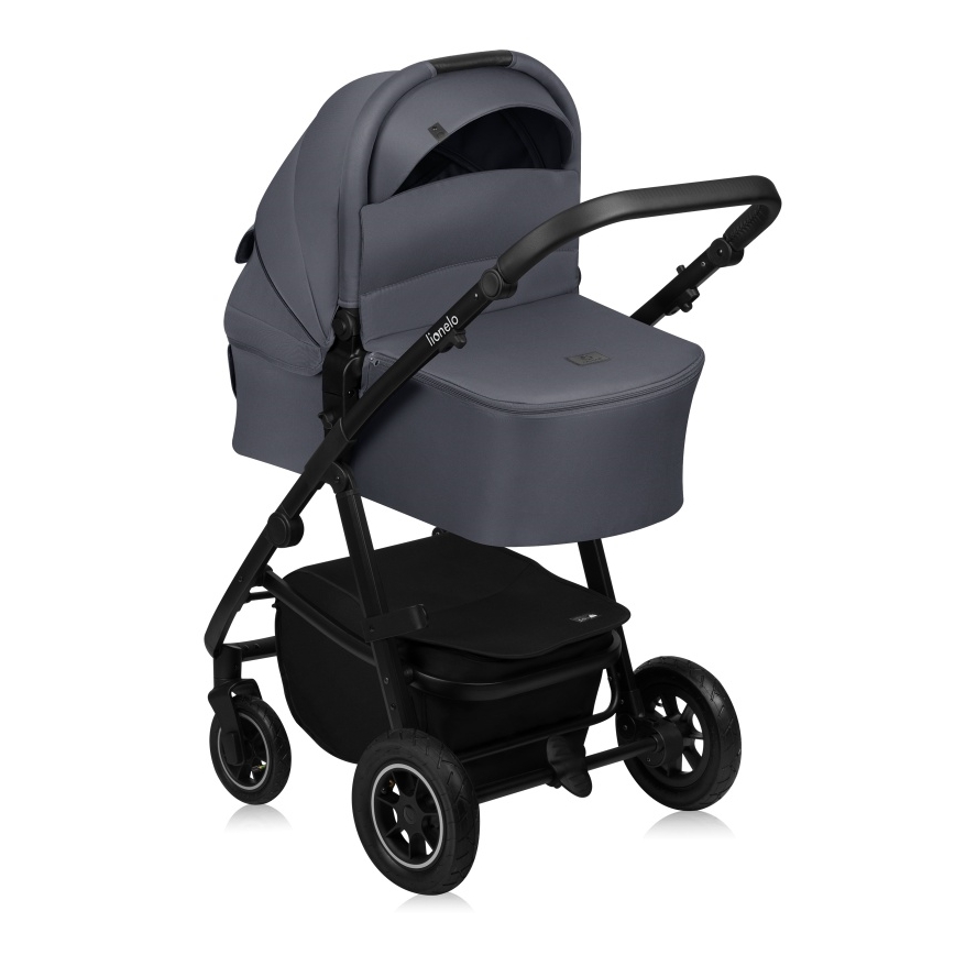 Lionelo - Kombinierter Kinderwagen 2-in-1 AMBER PLUS Grau Graphit
