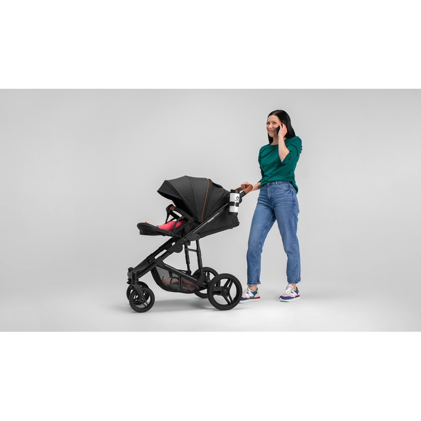 Lionelo - Kombinierter Kinderwagen 2-in-1 MARI TOUR Black Onyx