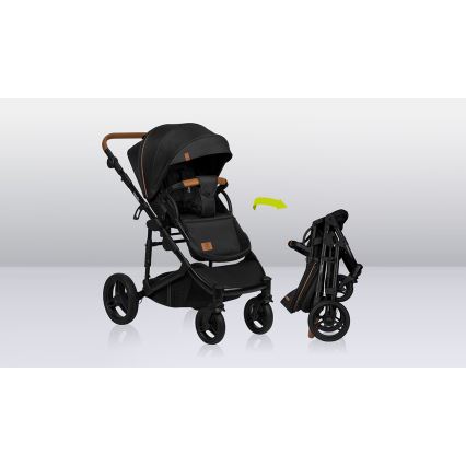 Lionelo - Kombinierter Kinderwagen 2-in-1 MARI TOUR Black Onyx