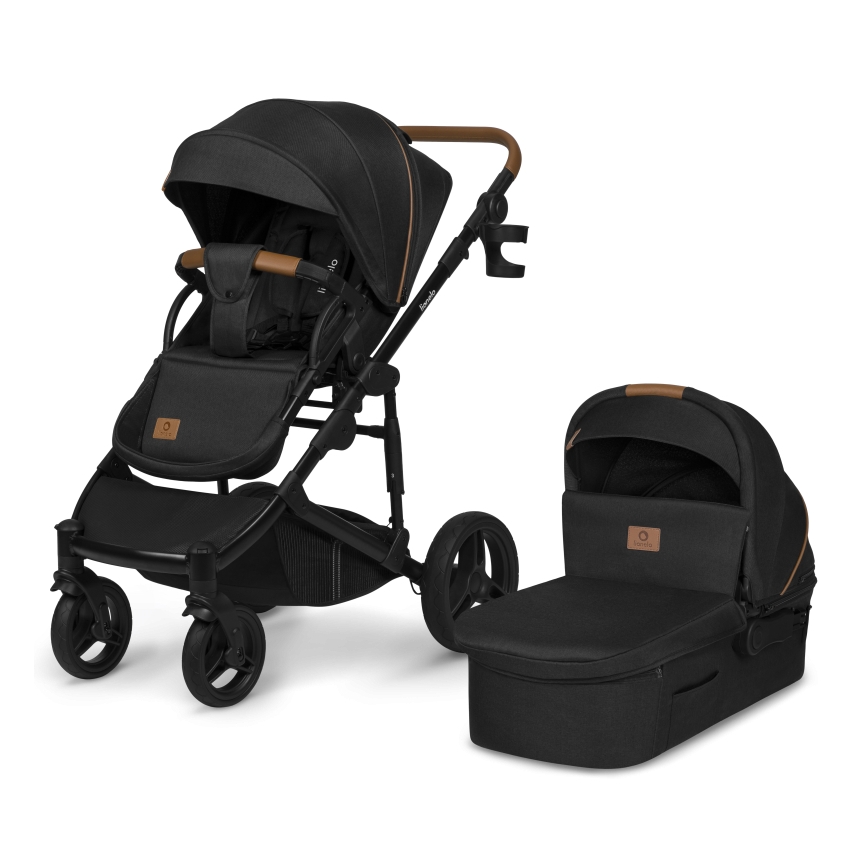 Lionelo - Kombinierter Kinderwagen 2-in-1 MARI TOUR Black Onyx