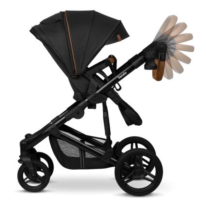 Lionelo - Kombinierter Kinderwagen 2-in-1 MARI TOUR Black Onyx