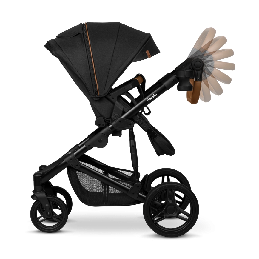 Lionelo - Kombinierter Kinderwagen 2-in-1 MARI TOUR Black Onyx