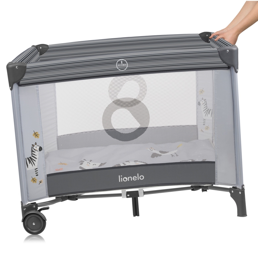 Lionelo - Laufgitter BONNIE Grey Stone