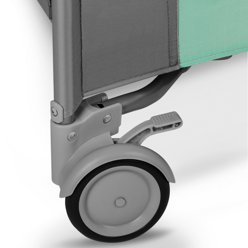 Lionelo - Laufgitter MILLE Grau/Grün