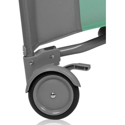 Lionelo - Laufgitter MILLE PLUS Grau-Grün