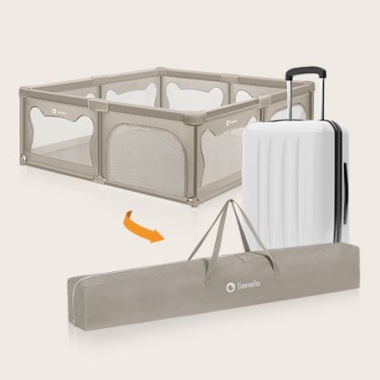 Lionelo - Laufgitter WILLOW XL beige