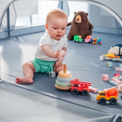 Lionelo - Laufgitter WILLOW XL grau