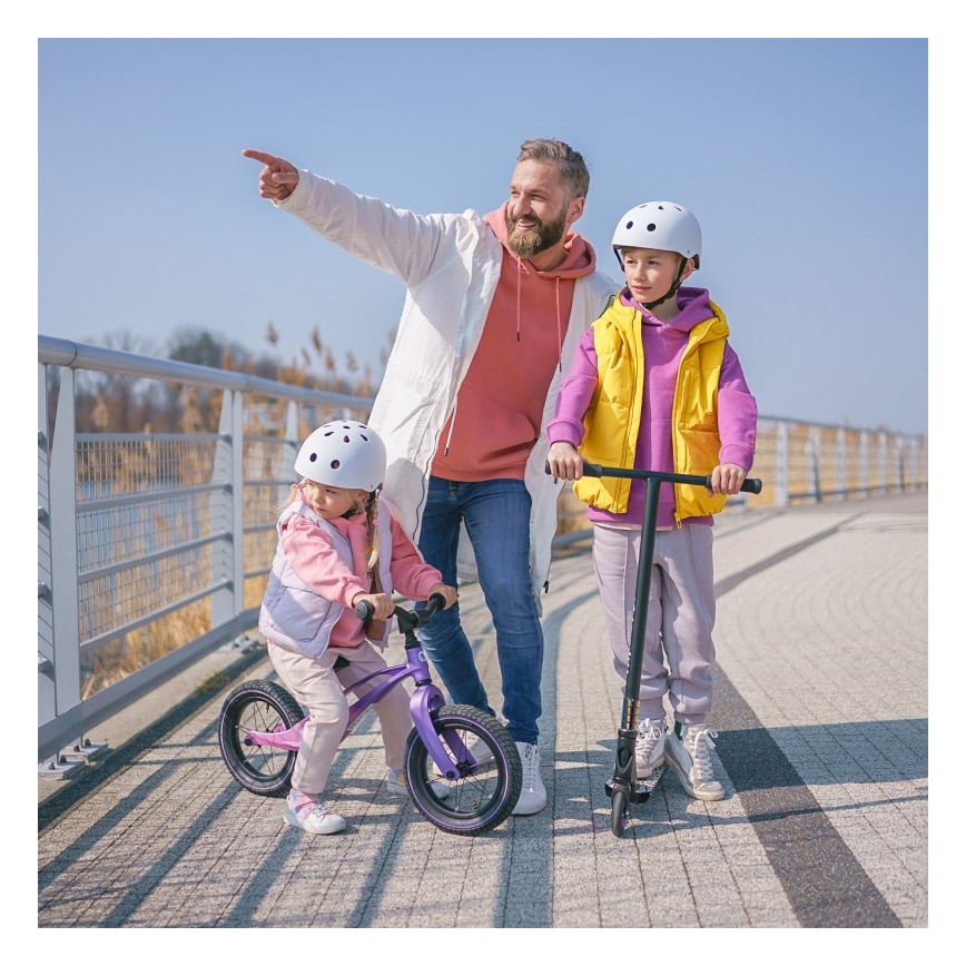 Lionelo - Laufrad BART AIR lila/rosa