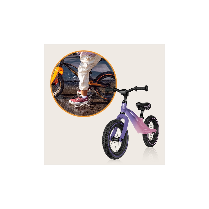 Lionelo - Laufrad BART AIR lila/rosa