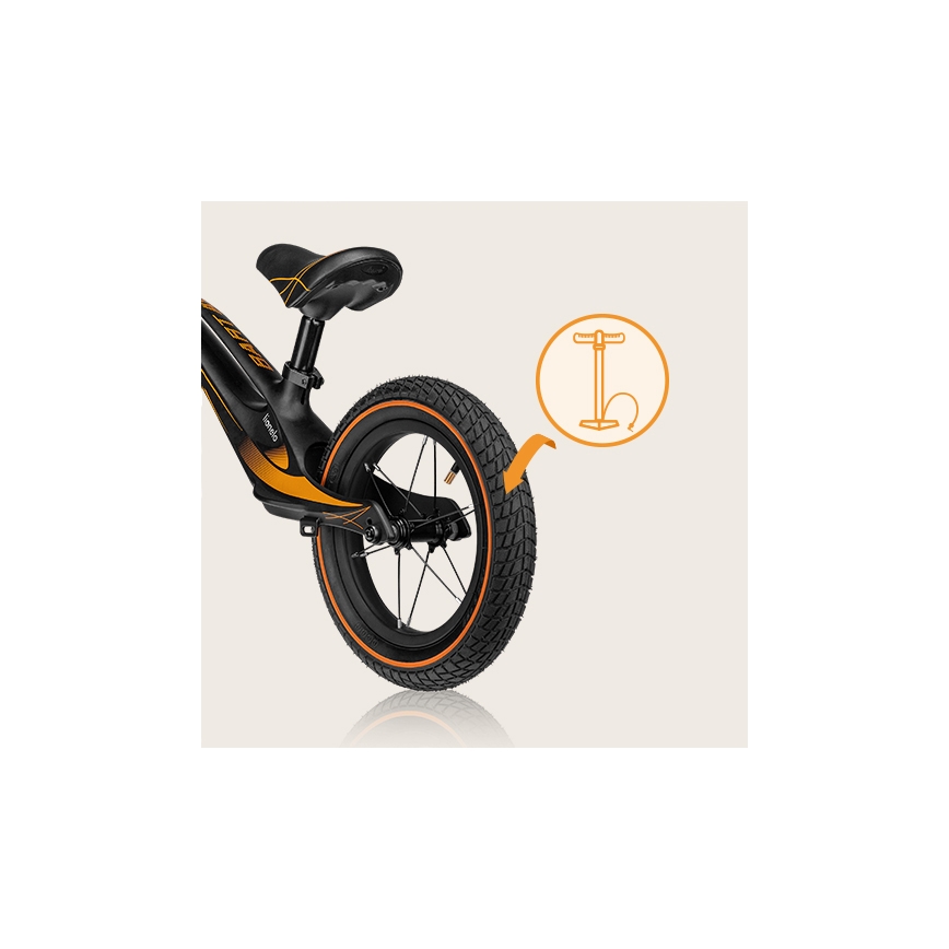 Lionelo - Laufrad BART AIR schwarz/orange