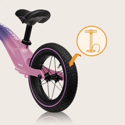 Lionelo - Laufrad BART AIR violett/rosa