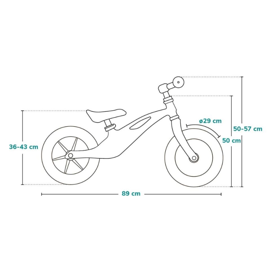 Lionelo - Laufrad BART TOUR rosa/grün