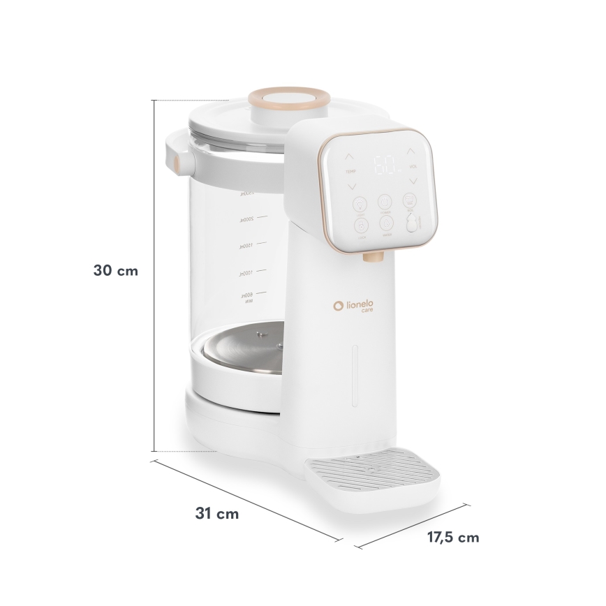 Lionelo - Milchzubereiter für Säuglingsmilch BABYPRESTO 2.0 1200W/230V Weiß