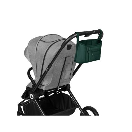 Lionelo - Organizer für Kinderwagen LITTLE CUBE Green Forest