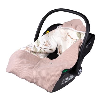 Lionelo - Pucktuch für die Babyschale TRAVEL SWADDLE 90x90 cm Beige Magnolia