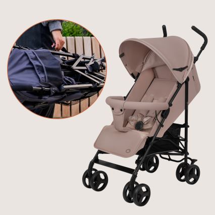 Lionelo - Regenschirm-Kinderwagen ELIA Beige Taupe