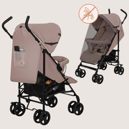 Lionelo - Regenschirm-Kinderwagen ELIA Beige Taupe