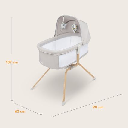 Lionelo - Reisebett 3-in-1 MALIN EVO Beige Natural