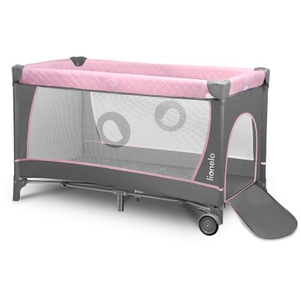 Lionelo - Reisebett FLOWER Flamingo