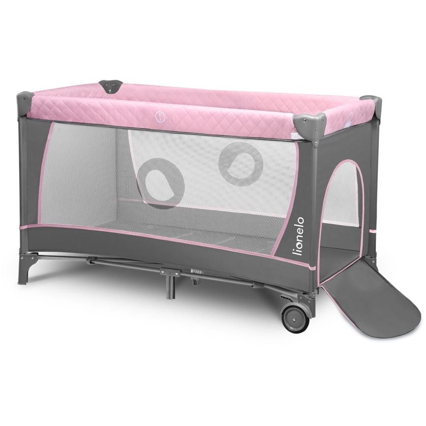 Lionelo - Reisebett FLOWER Flamingo