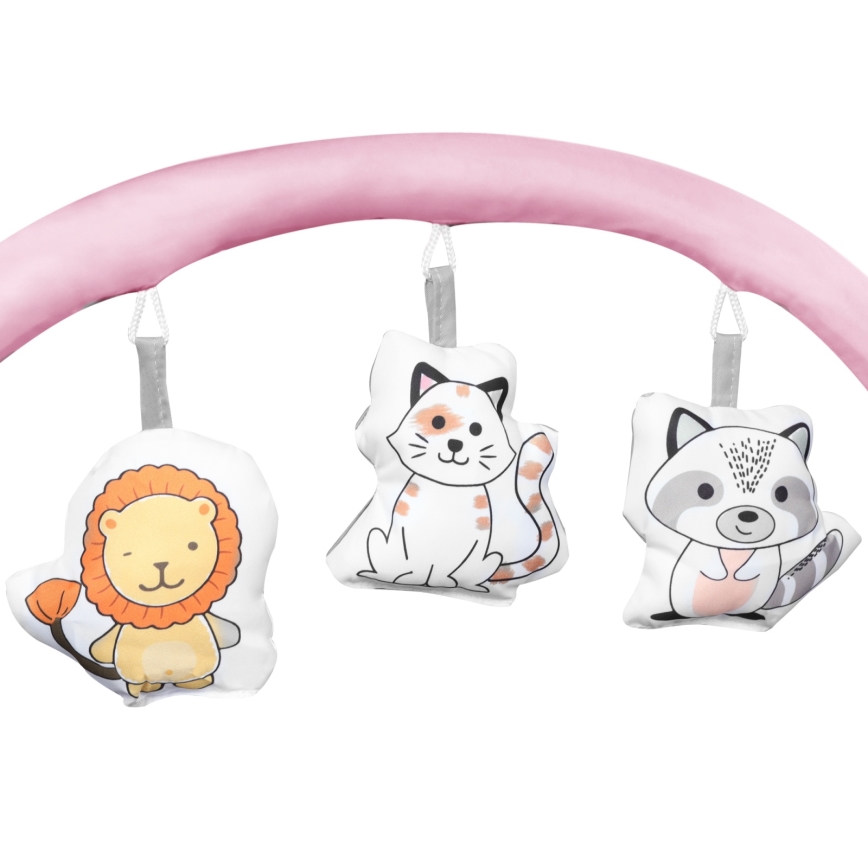 Lionelo - Reisebett FLOWER Flamingo