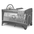 Lionelo - Reisebett FLOWER Grau Scandi